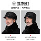 Woodpecker leather hat men's winter plus velvet warm sheepskin duck cap ear protection Lei Feng hat middle-aged and elderly flat-top baseball cap