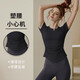 Women's Summer Pilates-feeling Yoga Wear Suit with Chest Pads Short-Sleeved Running Fitness Top Black Short-Sleeved M