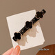 2025 Internet celebrity new pearl and rhinestone lazy hair braiding artifact, stylish broken hair hairpin, bangs clip, side hairpin, shiny four-leaf clover, 1 word clip