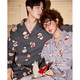 Gong Die Light and Soft Crayon Shin-chan Couple Pajamas Women's Spring and Autumn Cartoon Long Sleeve Men's Home Clothes Set