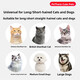 Cute Pets in Cats and Dogs Universal Pet Hair Thinning Artifact to Remove Floating Hair and Curved Blades to Detangle and Comb Easily Universal for Cats and Dogs Pearl White