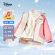 Disney Seven-Wear Girls Autumn and Winter Children's Jacket Jacket Set Polar Fleece + Down Liner Three-piece Set Pink