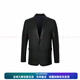 SATCHI Solid Color Suit Collar Single Breasted Long Sleeve Leather Jacket Men's Black New Year Gift Black One Size 54