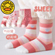 G.duck children's socks for girls, thickened and velvet long pure cotton autumn and winter cotton socks for girls, baby children's socks, spring and autumn mid-calf stockings, loving girls terry-5 pairs, thickened with velvet, 6-8 years old, recommended foot length 16-18CM, shoe size 25-3