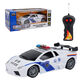 ZOCO remote control car simulation sports car children's toy car birthday gift remote control car Lamborghini model car police car Lamborghini police car (two-way front and rear batteries are not included)