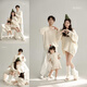 Ye Yu's family portrait, parent-child photo shoot clothing, Christmas white sweater, home style, family of three, parent-child photo shoot theme, Christmas parent-child 01 80 85 90,95,100,105,110,1