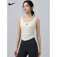 Nike (NIKE) Sports Vest Women's Yoga Fitness Pilates Training Clothes All-in-one Breast Covering Belt Pad Top Official Flagship Pink S Recommended 90-105Jin Jin is equal to 0.5kg