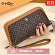 Goldlion Women's Handbag 2025 New Handbag Women's Brand Long Wallet Wallet High-end Luxurious Double Zipper Can Hold Mobile Phone Length 220* Width 115* Thickness 60mm
