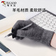 Woodpecker (TUCANO) wool gloves men's autumn and winter outdoor fashion touch screen cold-proof and warm thickened cycling and driving knitted wool gloves