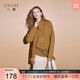 Sancai 2025 new winter style scarf collar sweater long-sleeved pullover loose simple top sweater casual M