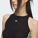 Adidas New Chinese Slim V-Hem Knitted Sports Vest Women's Adidas Clover Black XS
