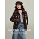 
Inman Jacquard Lapel Sweater 2025 Autumn Women's New Loose Warm Knitted Cardigan Jacket Coffee M