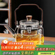 PAKCHOICE teapot all-glass kettle steaming all-in-one stove-top teapot lifting beam tea health flower teapot high temperature resistance