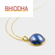 Bhiodha oyster starry sky blue sea oyster pearl pendant round colorful 1718 pearl necklace starry sky 1516mm