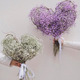 Colorful baby's breath, random color primary color, mixed color, fresh cut flowers, can be used as dried flower base, straight hair, long flowering period, purple baby's breath 100g