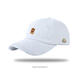 Mongolian piano new hole baseball cap for men and women, fashionable and versatile breathable duck cap for students, warm and casual hat, white