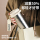 Hanabumaru pure titanium coffee cup thermos cup for men and women high-end straw cup tea water separation cup holiday gift pure titanium cup solid white lid with straw without tea separator 520ml
