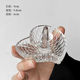 Yusenyi embossed glass ring tray storage dressing table antique decorative jewelry necklace jewelry chain holder jewelry display jewelry holder crooked heart-shaped 1 layer jewelry holder crooked heart-shaped