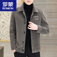 ROMON woolen jacket men's short autumn and winter cotton and thick woolen jacket men's Korean casual top slim fit 8222 dark gray cotton winter cotton and thick 3XL 150-165Jin Jin equals 0.5 kg