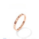 Junshi French designer ring designed for women with light luxury feel 18k gold rose gold No. 4 (finger circumference 48mm)