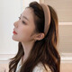 Follow-up sponge high headband women's face wash headband retro French wide-brimmed hair accessories hair bundle press hairpin headband dark coffee color + milk tea color 2 pcs