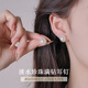 Qi Xiaomi (QI XIAO MI) French retro freshwater pearl earrings for women sterling silver s999 flash diamond earrings 2025 new niche high-end earrings a pair of full diamond pearl earrings S999 pure silver