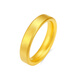 Jin Zhifu wide version plain gold ring for men and women, solid gold ring for husband and wife as a Valentine's Day gift for men and women, 11 rings, about 3.9 grams (refund more or make up less)