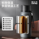 NRMEi large capacity men's thermos cup 316 stewing tea water separation portable car magnetic magnetic bomb thermal insulation kettle cup gun gray 800ml magnetic tea storage + lifting rope
