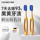 Yang Elf German imported PeDex soft-bristle toothbrush long and wide head adult men and women double pack - orange
