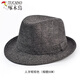 Woodpecker top hat for men, middle-aged and elderly dad, autumn and winter hat, woolen warm Shanghai beach British gentleman hat, grandpa and old man hat, striped brown, size S (head circumference 56CM)