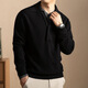Wirpta high-end brand men's woolen sweater 2026 spring new youth fashion Korean version fake two-piece loose trendy sweater black (ready in stock) L 170 (suitable for 110-135Jin Jin equals 0.5 kg)
