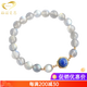 Genomanman natural Sri Lankan moonstone kyanite bracelet female crystal bracelet best friend birthday gift beads 8mm