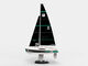 Shantou Lincun 24G full scale remote control unpowered mini wind racing sailboat Caribbean Baima Lake 880 8802V3 is the same size as Baima Lake 280