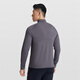 SOSOLEMON autumn and winter running long-sleeved men's half-zip comfortable and warm quick-drying training tennis badminton fitness sports bottoming shirt dark gray L