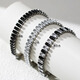 MZMZ platinum bracelet for men pt950 platinum decorative trendy accessories hand jewelry Valentine's Day birthday gift for boyfriend and husband when/next day delivery - light luxury white gold rock candy bracelet