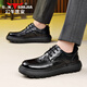 Bull family men's shoes new British business casual leather shoes men's lightweight soft-soled commuter shoes versatile heightening genuine leather shoes for men