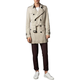 BURBERRY New Year's gift Burberry SS23 solid color Kensington mid-length windbreaker, men's style, beige color, beige color, one size 48