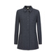 JUZUI Shopping Mall Same Style Zhimei Workplace Commuting Wool Shirt Women 2024 Winter Model JWED60108 Dark Gray L
