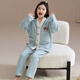 
Malensa [Anti-static] Children's Pajamas Girls Autumn and Winter Plus Velvet Warmth 2025 New Long Sleeves Long Pants Girls Home Clothes