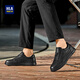 Heilan House (HLA) Men's Shoes Comfortable and Versatile Casual Leather Shoes Men's Sneakers HAABXM1EBH224 Black 42