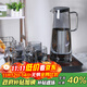 MULTIPOTENT high borosilicate glass cold kettle set teapot household water cup smoke gray light luxury pot one pot four cups including tray