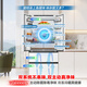 Rongsheng Tangtang 515 active dual-clean dual-system French multi-door four-door ultra-thin zero-embedded refrigerator household first-class energy efficiency national subsidy BCD-515P60FZMAD white