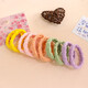 Korean style versatile hair tie, candy-colored high ponytail rubber band, towel hair tie, hair tie, mixed color 2 pieces