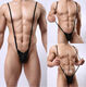 Men's sexy underwear suspender thong can be passionate low-waisted thong to expose the buttocks gay black with underwear one size