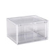 Sailotou transparent acrylic shoe box shoe storage artifact shoe cabinet shoe rack sneaker storage box space-saving drawer-type plastic magnetic side door opening 24 pieces 6-sided high transparency thickened and hard style