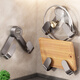 Added suction cup pot lid rack wall-mounted punch-free household multi-functional kitchen storage rack storage cutting board placer chopping board rack