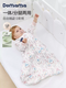 DOMIAMIADomiamia baby sleeping bag all-in-one bamboo cotton gauze baby universal autumn and winter two-in-one anti-kick quilt six-layer bamboo cotton gauze-Chunri Yanye S recommended height 55-75cm/age 3-9 months