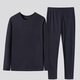 Winter men's thermal underwear set bottoming shirt middle-aged and elderly men's close-fitting thickened German velvet autumn clothes and autumn trousers special price light gray 3XL