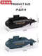 Maternity mother Xianniu small remote control nuclear submarine submarine rechargeable hovercraft toy boat speedboat mini waterproof cruiser green 2.4G standard + usb charger - free battery screwdriver