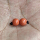 Knock Love Coral Naked Beads Single Beads Round Beads Top Beads Waist Beads Naked Stones DIY Accessories Buddha Beads Accessories Imitation Coral Beads Orange Red 14mm